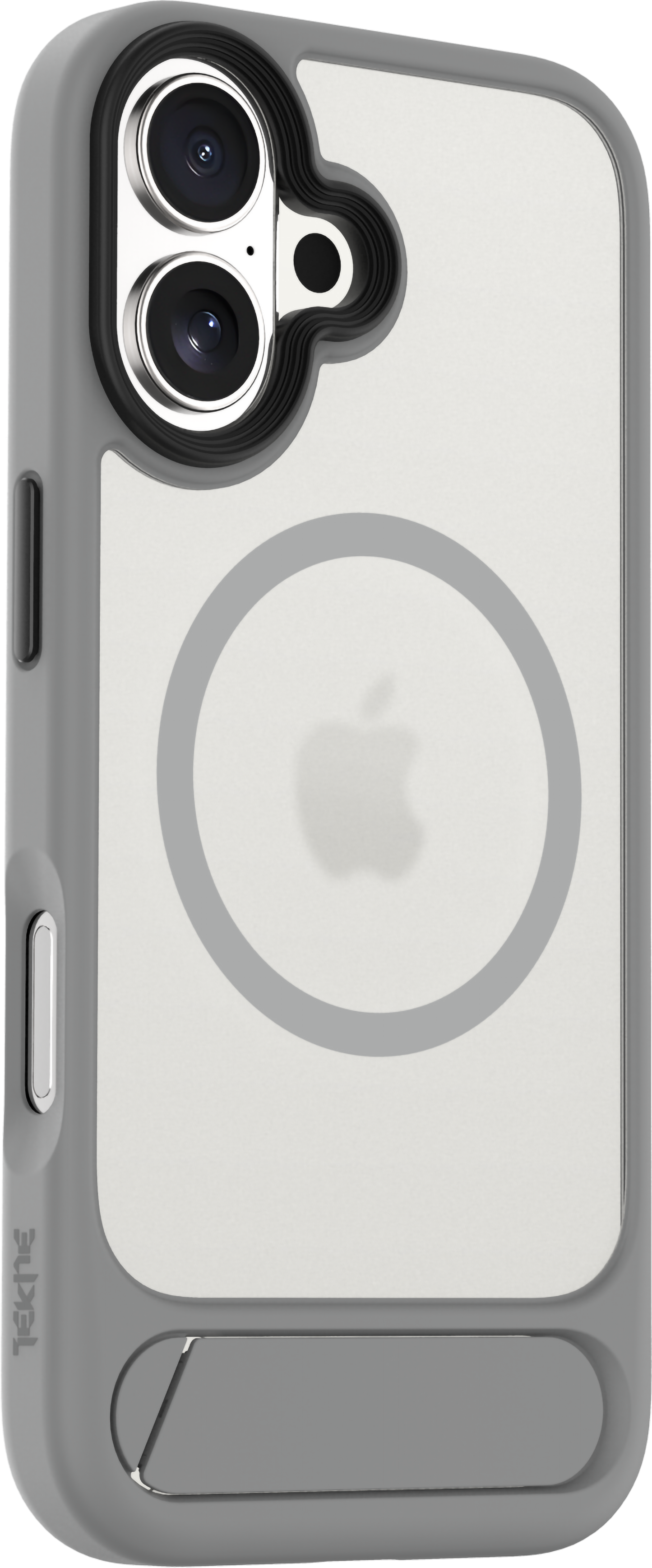 TEKNE Hybrid Frost Matte with stand Case for iPhone 17