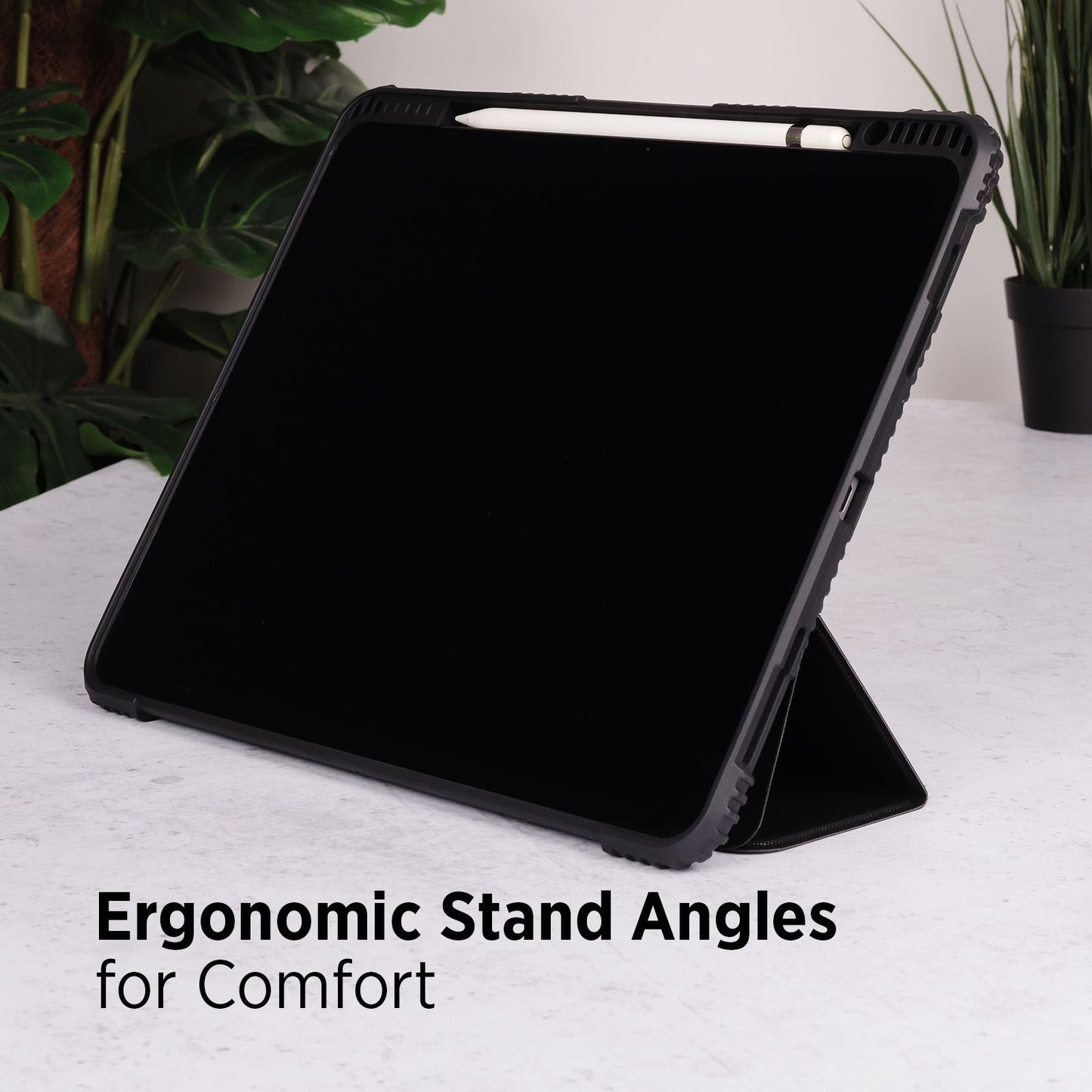 Tekne Shockproof Vegan Leather Case for iPad Air 13Â M2 | Stand Function | Drop Protection