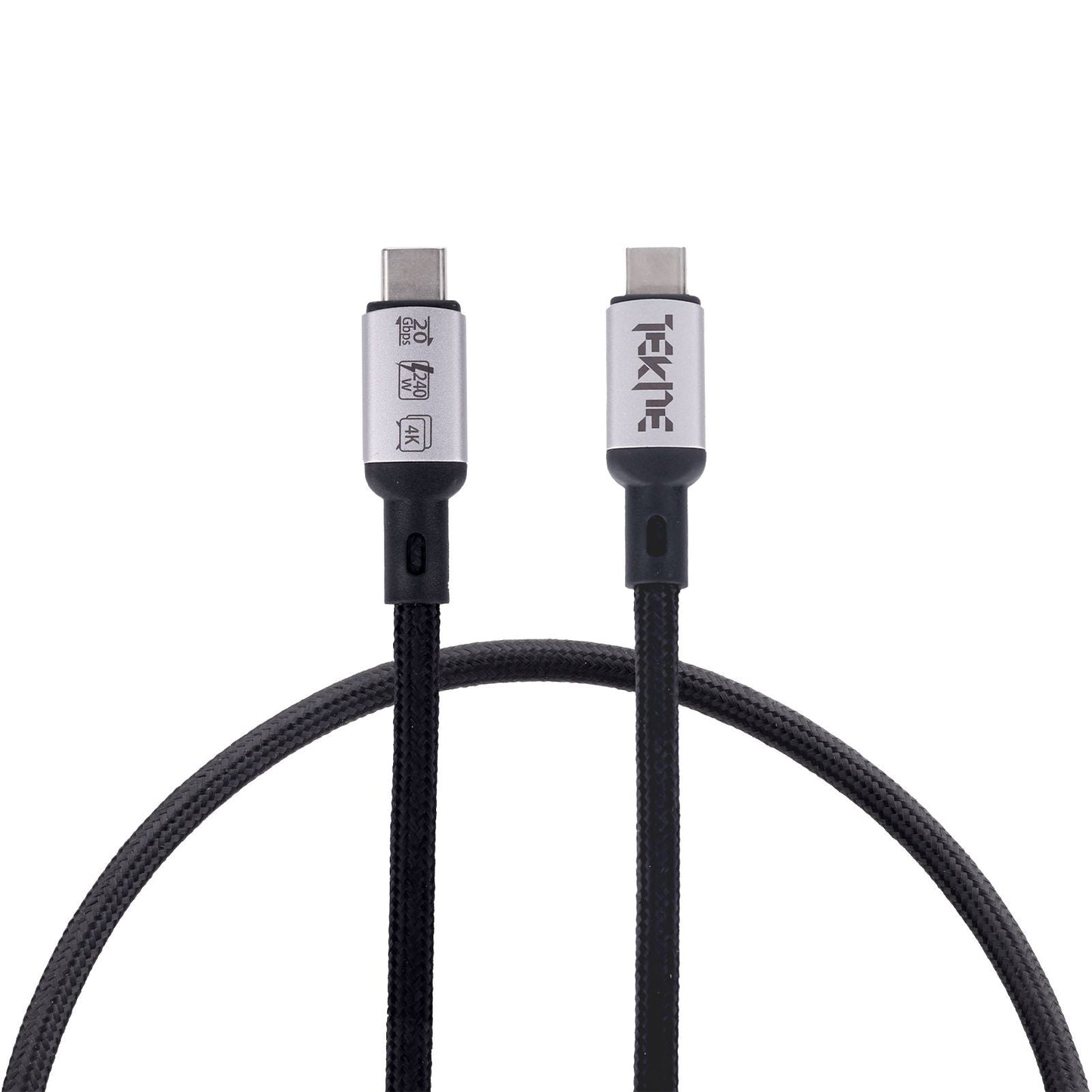 Tekne 240W USB4 Braided Cable | Ultra-Fast Charging & 20Gbps Data Transfer | Durable 2m CableÂ 