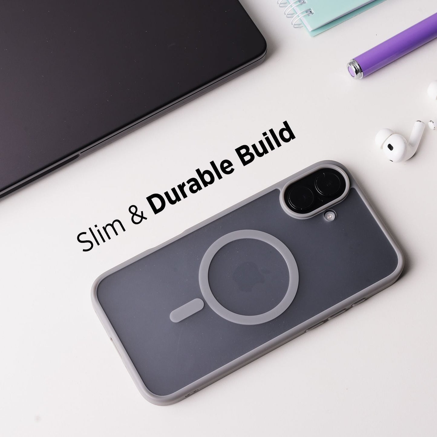 Tekne Matt MagSafe Case for iPhone 16 Plus | Matte Finish | MagSafe Compatible & Scratch-Resistant