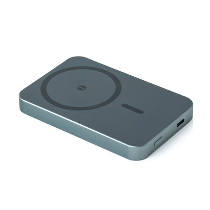 Dark Tekne grey wireless charging pad with circular charging zone and USB-C port