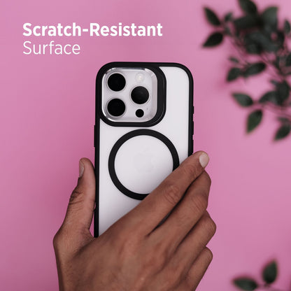 Tekne CLEAR Case with Camera Stand for iPhone 16 Pro | Slim, Transparent & Scratch-Resistant