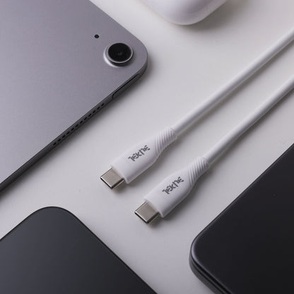 Tekne 60W iPhone Silicone Charging Cable | Fast Charging | Ultra-Durable | Tangle-Free Design