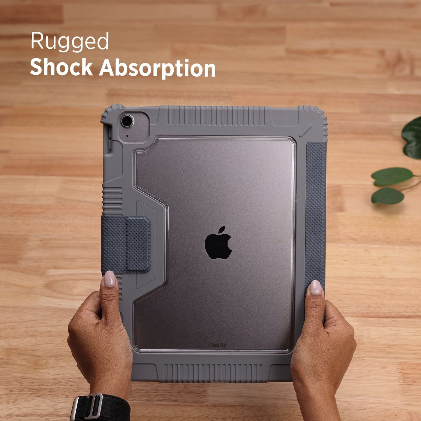 Tekne Shockproof Vegan Leather Case for iPad Air 13Â M2 | Stand Function | Drop Protection