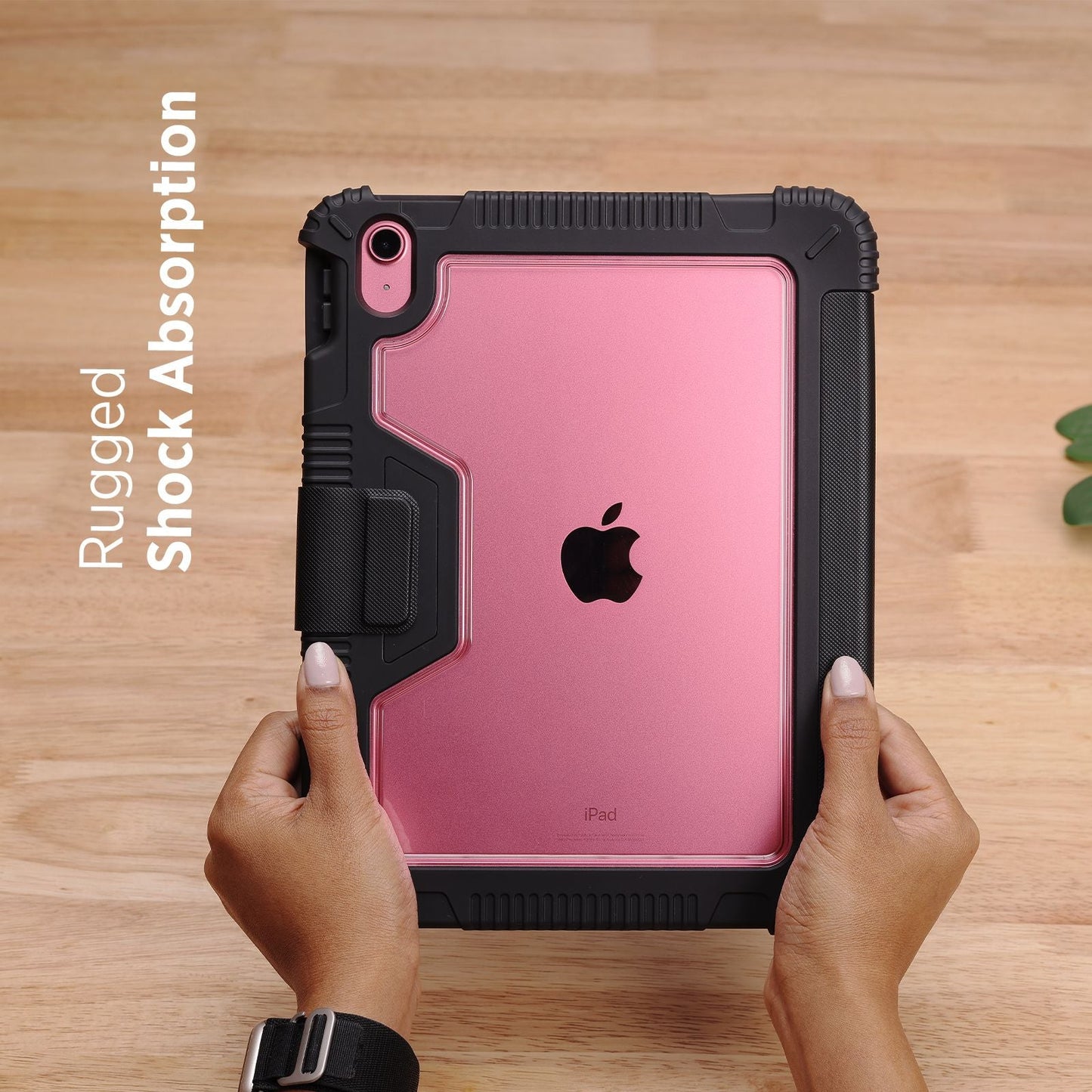 Tekne Shockproof Vegan Leather Case for iPad 10th Gen 10.9 inch | Stand Function | Drop Protection