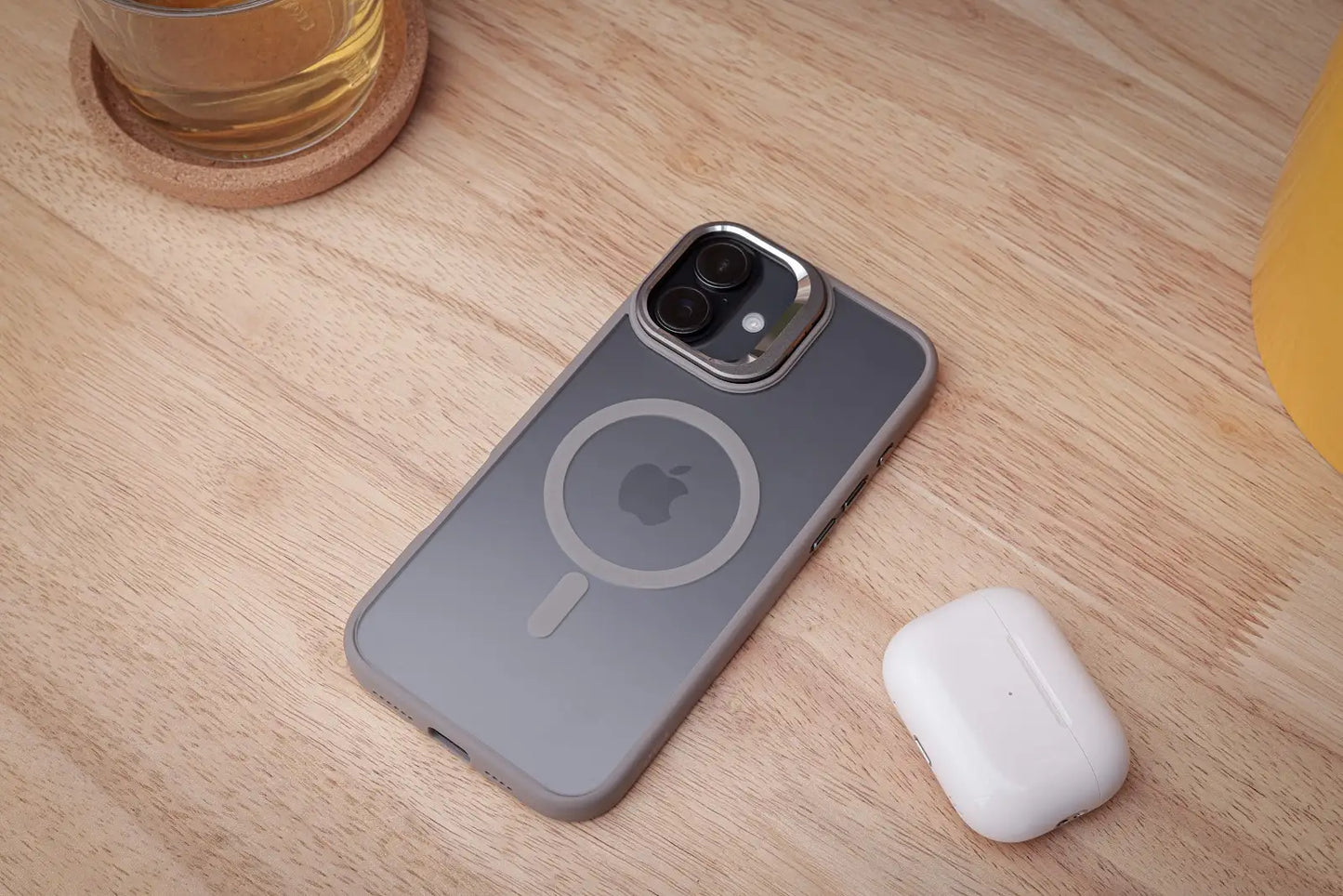 Tekne CLEAR Case with Camera Stand for iPhone 16 Plus | Slim, Transparent & Scratch-Resistant