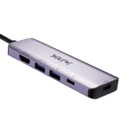 Tekne Essential USB-C Hub | 8-in-1 Multiport Adapter | 100W Fast Charging & 4K HDMI