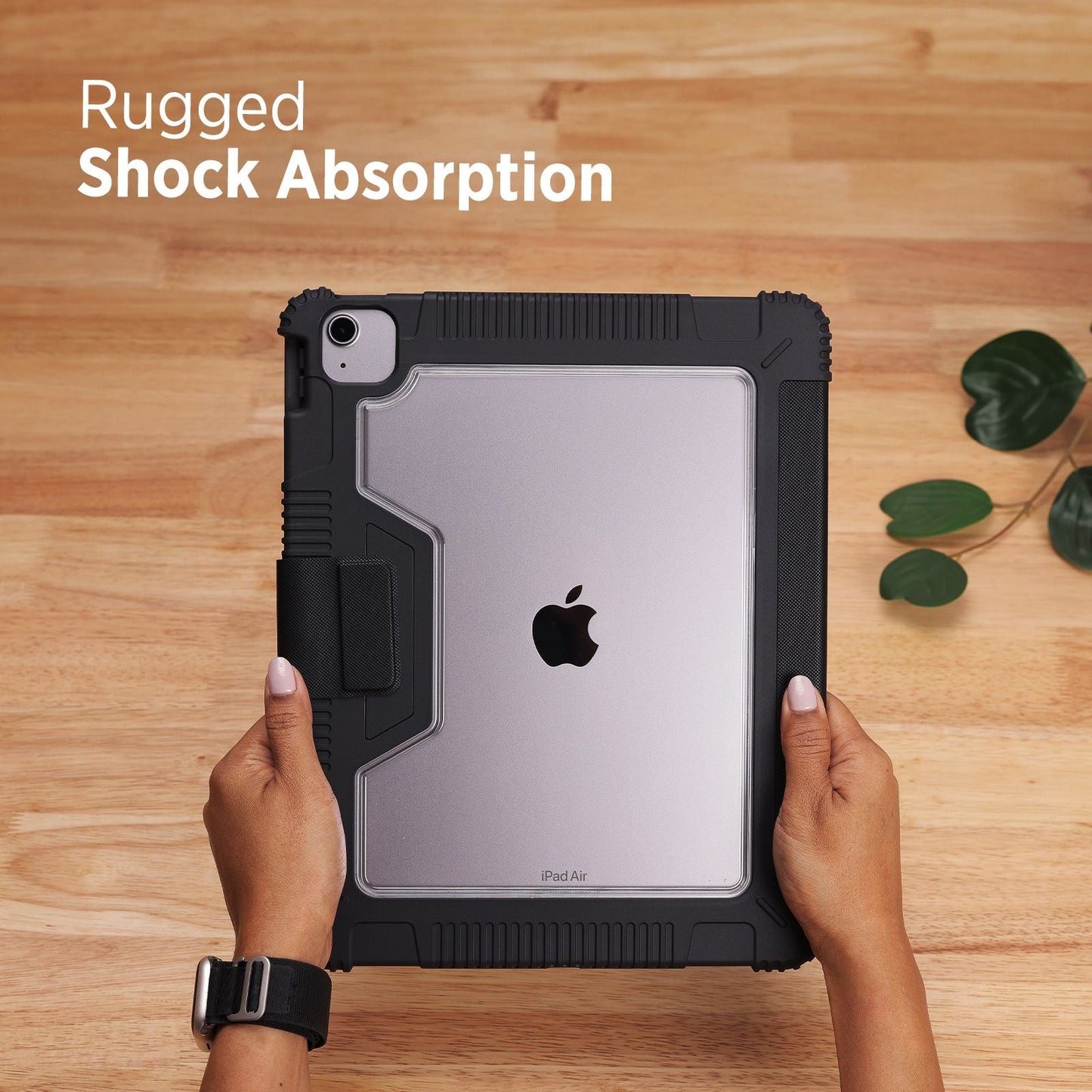 Tekne Shockproof Vegan Leather Case for iPad Air 13Â M2 | Stand Function | Drop Protection