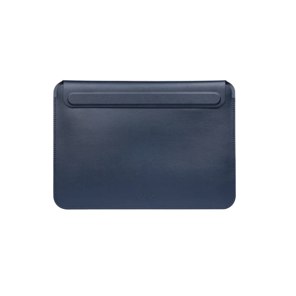 Navy blue Tekne tablet sleeve with top handle