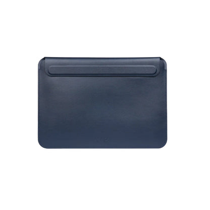 Navy blue Tekne tablet sleeve with top handle