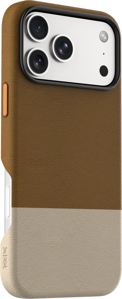 TEKNE DualTone Vegan Leather Case for iPhone 17  Pro Max