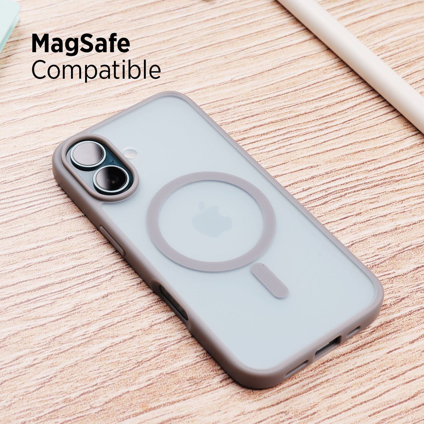 Tekne Matt MagSafe Case for iPhone 16 | Matte Finish | MagSafe Compatible & Scratch-Resistant