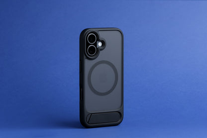 TEKNE Hybrid Frost Matte with stand Case for iPhone 17