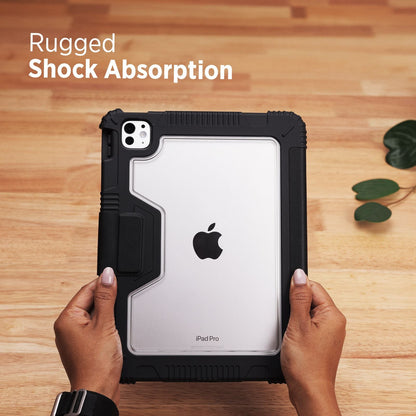 Tekne Shockproof Vegan Leather Case for iPad Pro 11Â M4 | Stand Function | Drop Protection