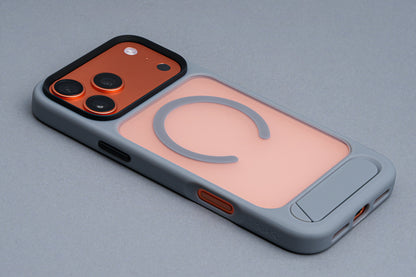 TEKNE Hybrid Frost Matte with stand Case for iPhone 17 Pro Max