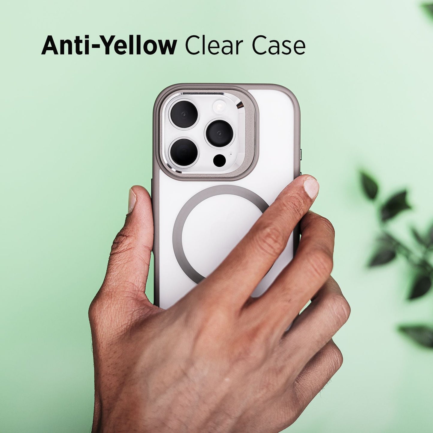 Tekne CLEAR Case with Camera Stand for iPhone 16 Pro | Slim, Transparent & Scratch-Resistant