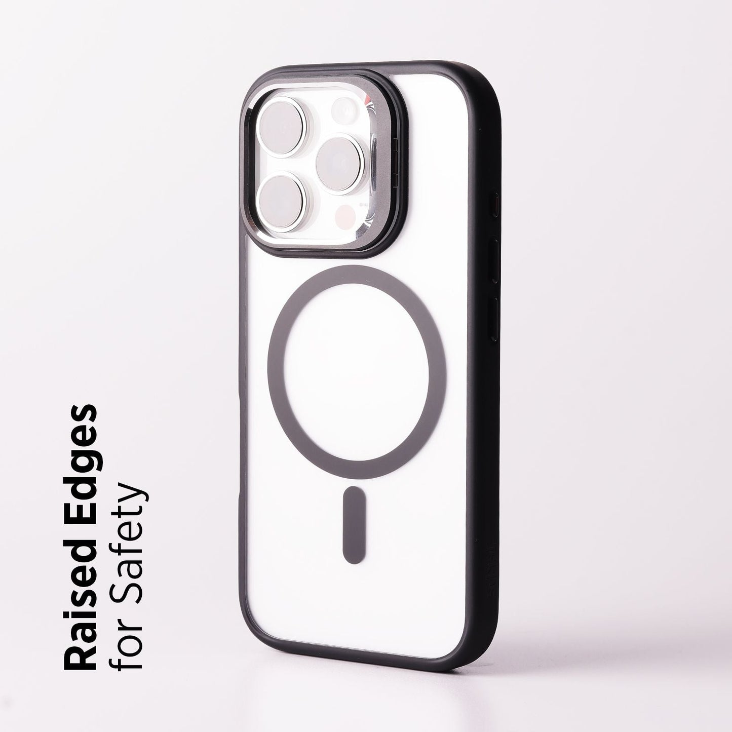 Tekne CLEAR Case with Camera Stand for iPhone 16 Pro | Slim, Transparent & Scratch-Resistant