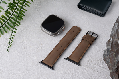 Tekne Classic Leather Band | Genuine Leather, Quick-Release, Durable StrapÂ 
