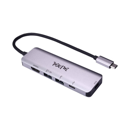 Tekne Essential USB-C Hub | 8-in-1 Multiport Adapter | 100W Fast Charging & 4K HDMI
