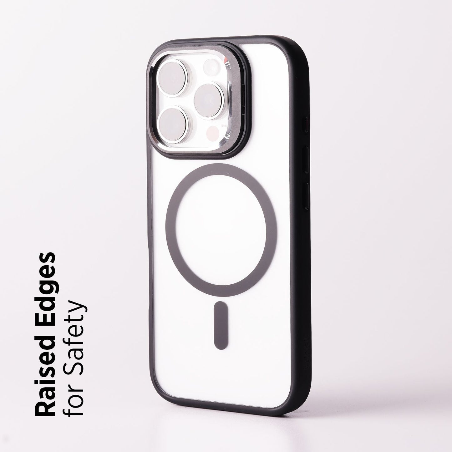 Tekne CLEAR Case with Camera Stand for iPhone 16 Pro Max | Slim, Transparent & Scratch-Resistant