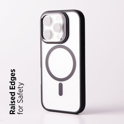 Tekne CLEAR Case with Camera Stand for iPhone 16 Pro Max | Slim, Transparent & Scratch-Resistant